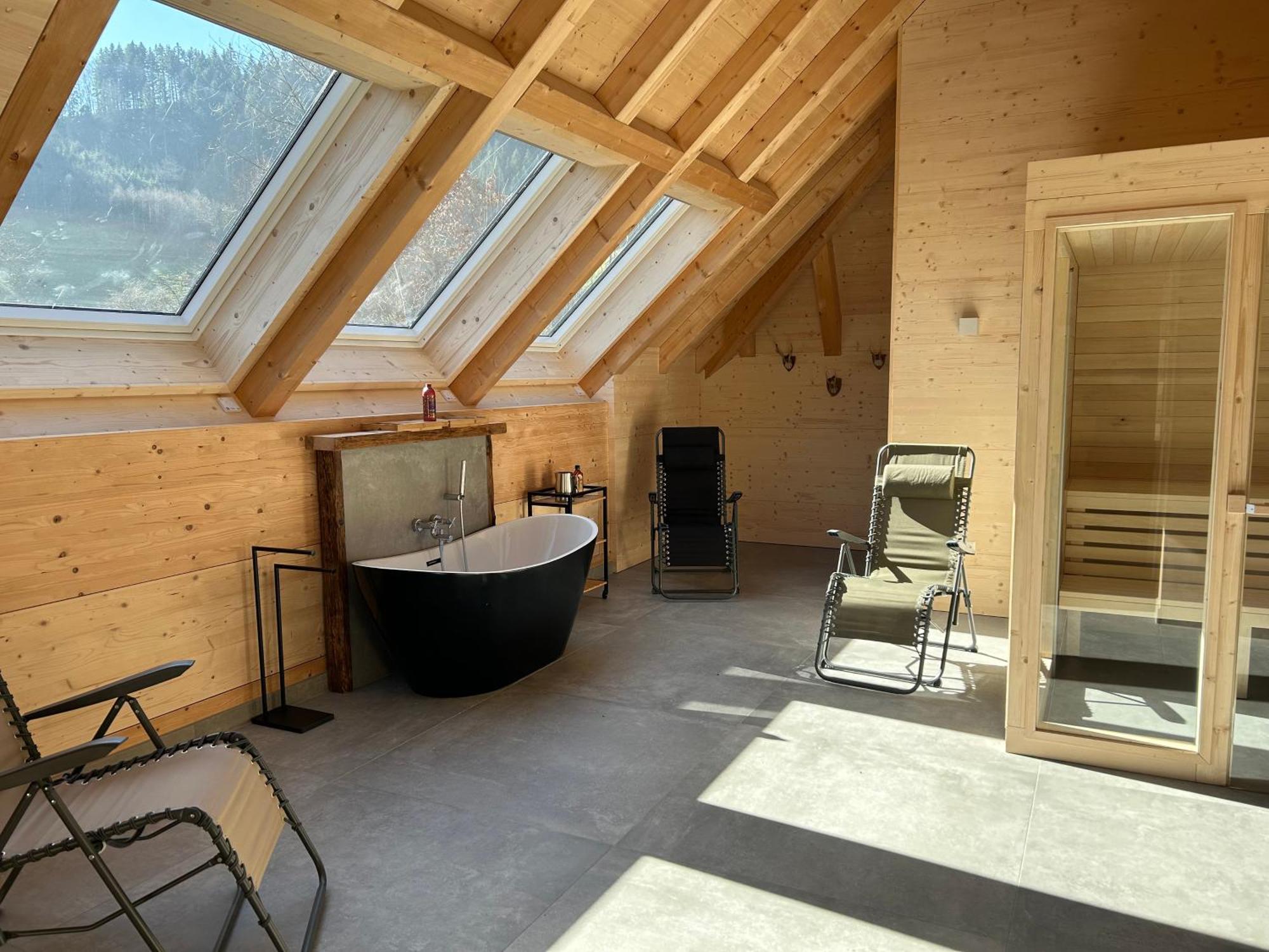 Ferienwohnung Im Loft-Style Mit Sauna Im Historischen Schwarzwaldhof Simonswald Exterior foto